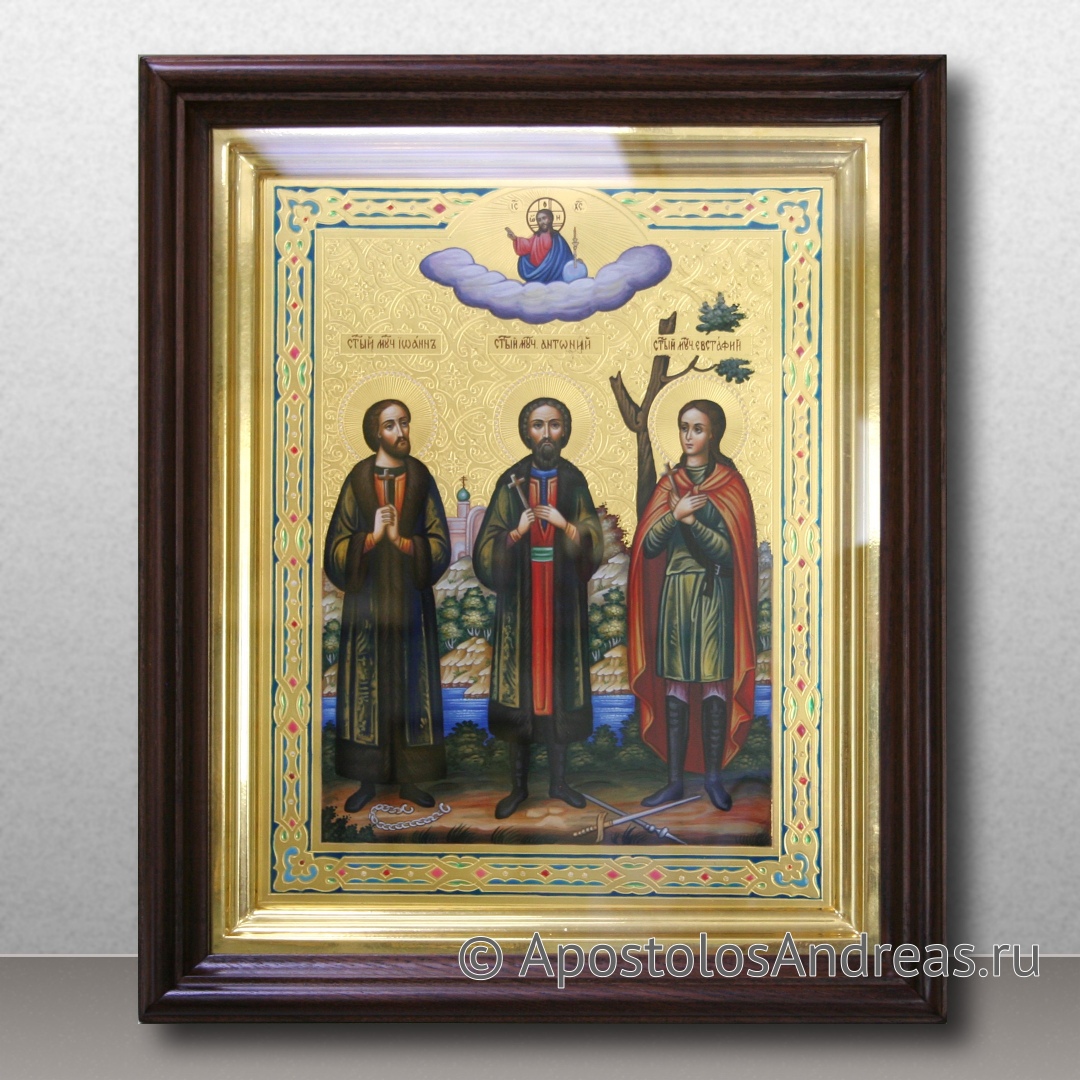 Икона Антоний, Иоанн и Евстафий Виленские мученики (Литовские) | Образец № 1