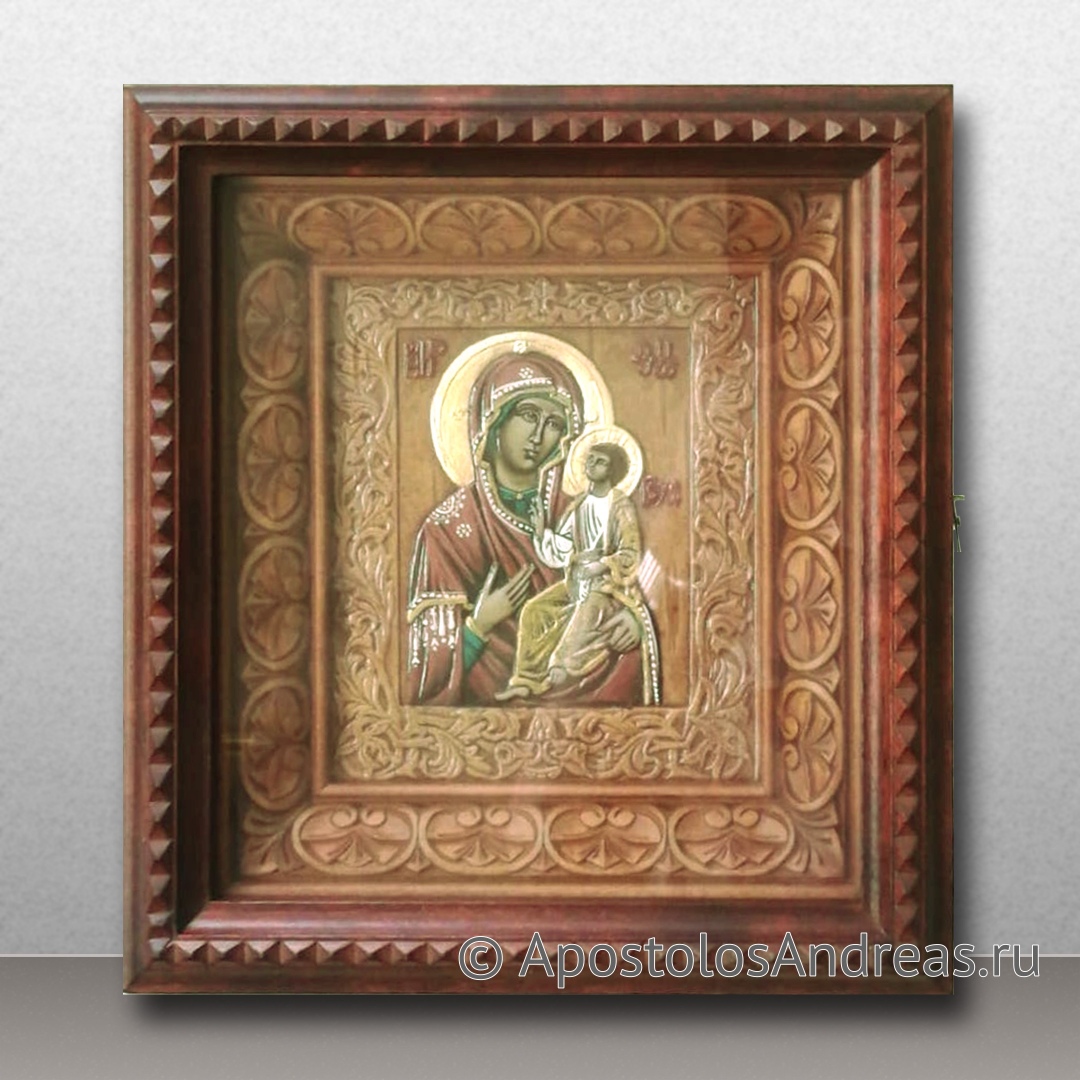 Икона Божия Матерь Казанская (на бересте) | Образец № 2