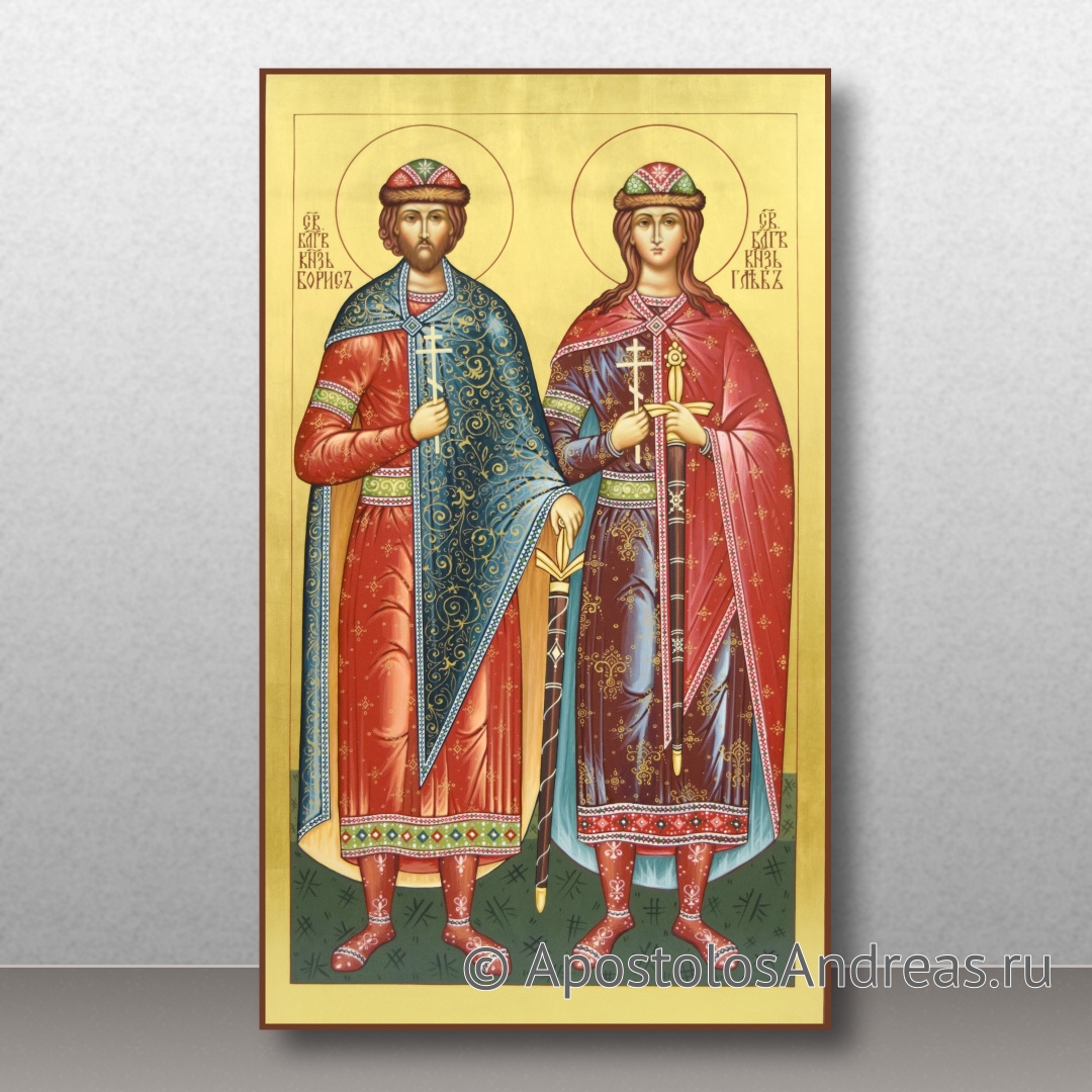Икона Борис и Глеб, благоверные князья | Образец № 1