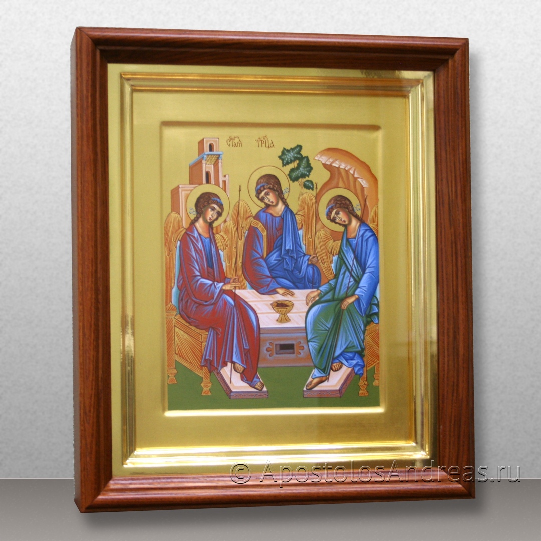 Икона Святая Троица (Рублевская), в киоте | Образец № 6