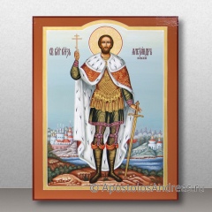 Икона Александр Невский, благоверный великий князь, миниатюра № 20