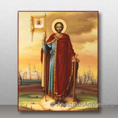 Икона Александр Невский, благоверный великий князь, миниатюра № 21