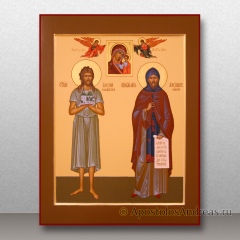 Икона Алексий человек Божий и Александр Невский, миниатюра № 1