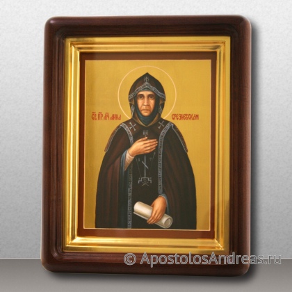 Рукописная икона Анна Срезневская, схимонахиня, преподобная