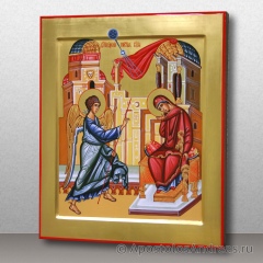Икона Благовещение Пр. Богородицы с золочением фона, миниатюра № 2