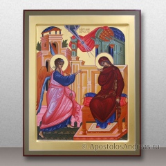 Икона Благовещение Пресвятой Богородицы с золочением фона, миниатюра № 6