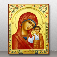 Икона Казанской Божьей Матери (арочный ковчег, орнамент), миниатюра № 56