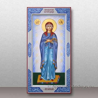 Рукописная икона Луганская Божья Матерь