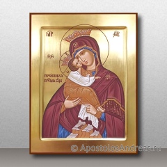 Икона Богородица Почаевская, с золочением фона, миниатюра № 5