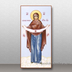 Икона Покров Пресвятой Богородицы, ростовая, миниатюра № 20