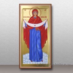 Икона Покров Пресвятой Богородицы, ростовая, миниатюра № 21