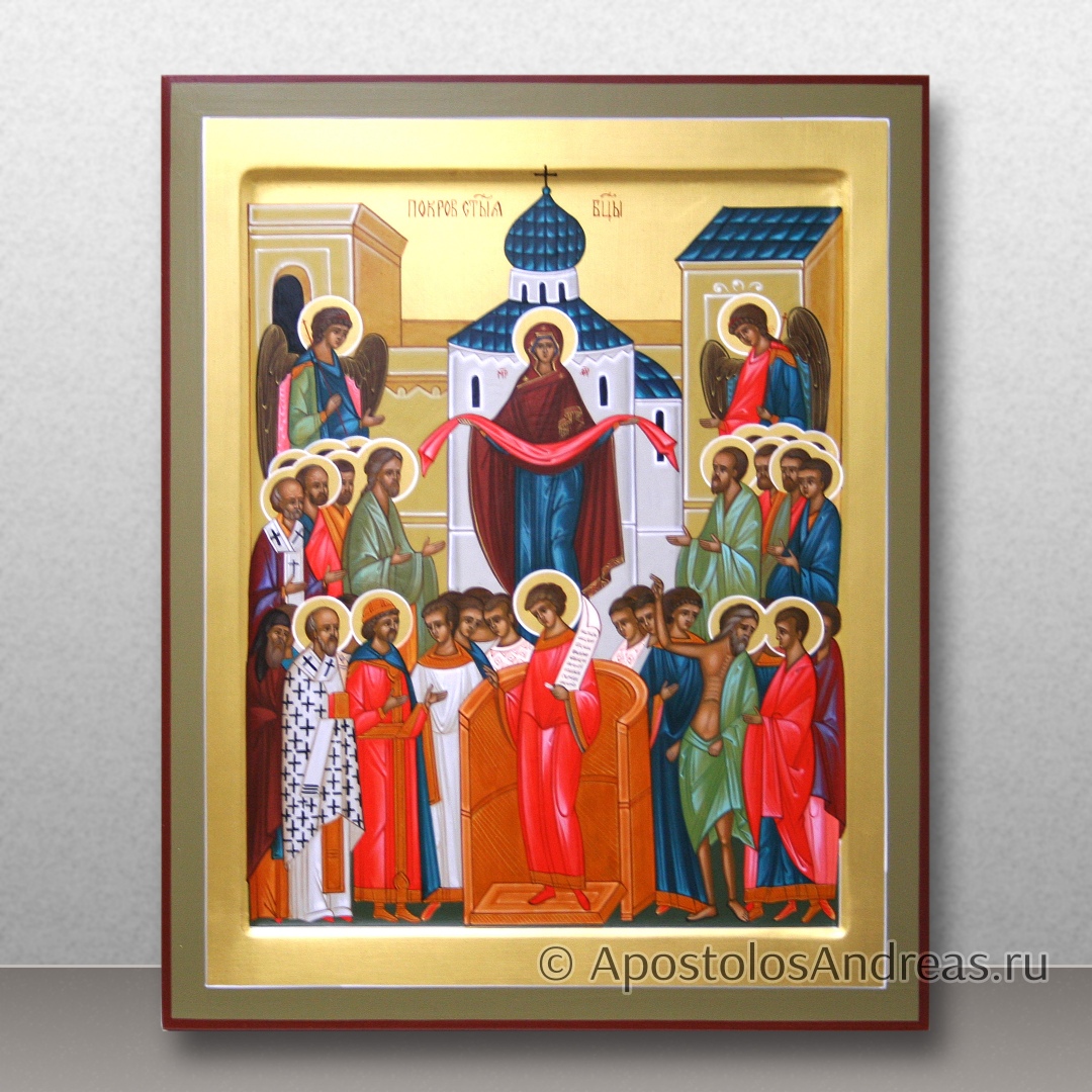 Икона Покров Пресвятой Богородицы (сюжетная), образец № 26