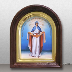 Икона Покров Пресвятой Богородицы (в арочном киоте), миниатюра № 27