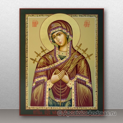 Рукописная икона Умягчение злых сердец