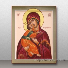Икона Владимирская Божия Матерь с золочением нимбов, миниатюра № 28