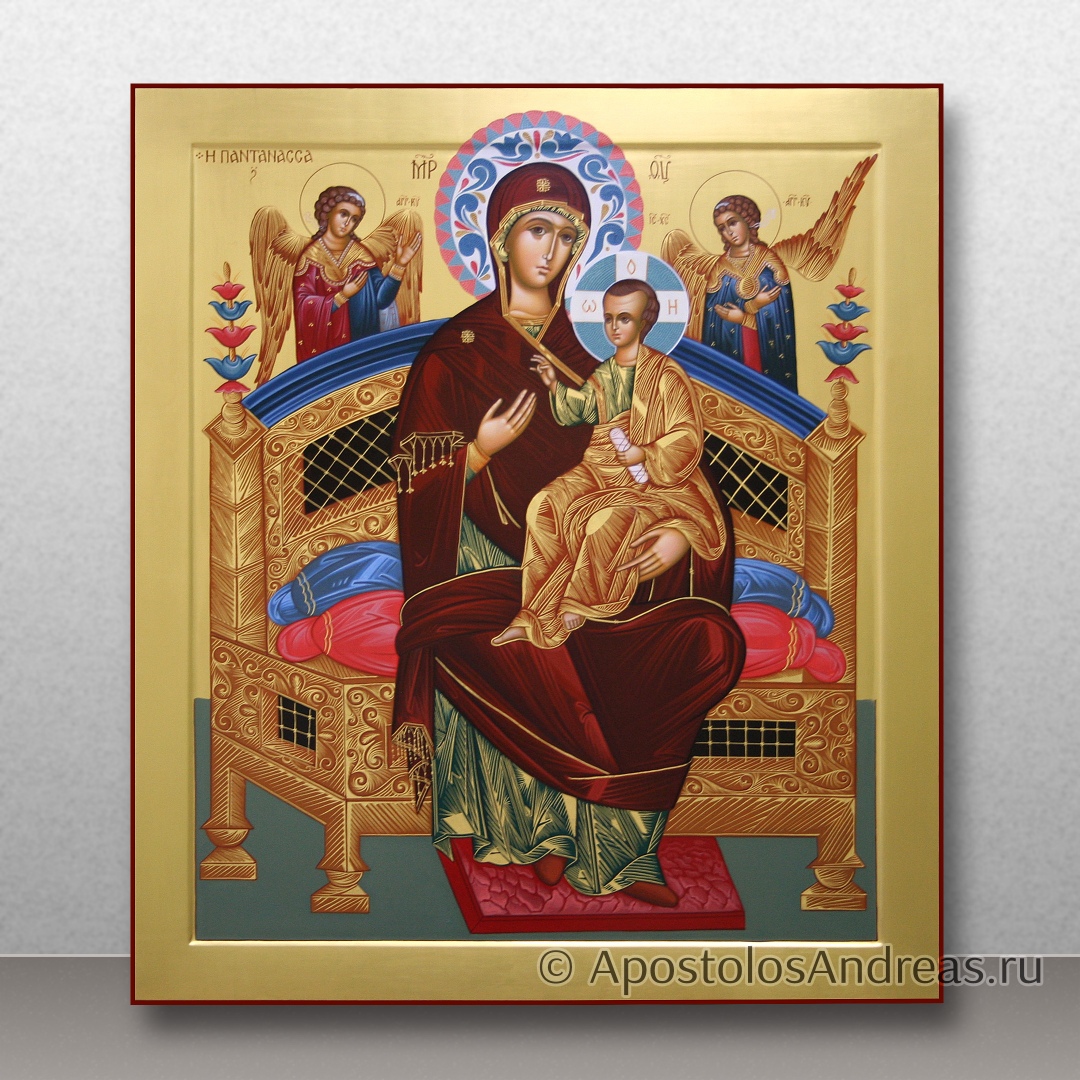 Икона Божьей матери Всецарица (полное золочение), образец № 20