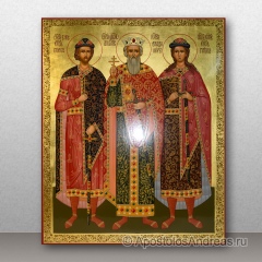 Икона Борис, Глеб, Владимир, миниатюра № 1