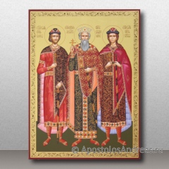 Икона Борис, Глеб, Владимир, миниатюра № 2