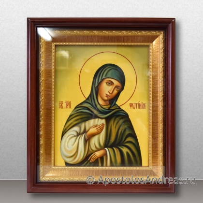 Рукописная икона Фотиния Палестинская, преподобная