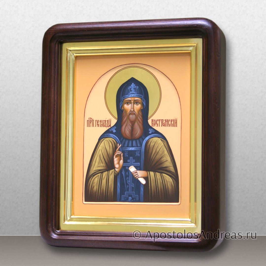 Икона Геннадия Костромского (в киоте), образец № 4