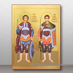 Икона Георгий Победоносец и Димитрий Солунский, миниатюра № 2