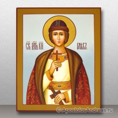 Икона Глеб Владимирский, благоверный князь, миниатюра № 1