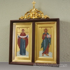 Икона Венчальная пара #11 (в двойном киоте), миниатюра № 3