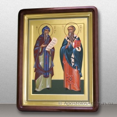 Икона Кирилла и Мефодия в киоте, миниатюра № 4