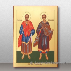 Икона Косма и Дамиан Асийские, бессребреники, миниатюра № 2