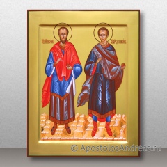 Икона Косма и Дамиан Асийские, бессребреники, миниатюра № 3