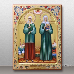 Икона Ксения Петербургская и Матрона Московская, миниатюра № 5