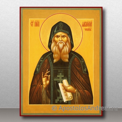 Рукописная икона Лаврентий Черниговский, преподобный