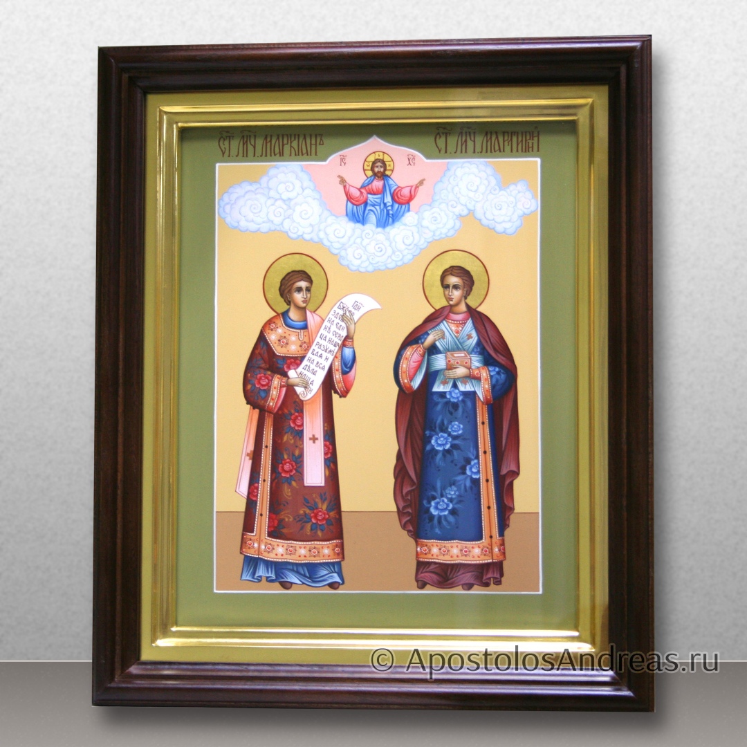 Икона Святых Маркиана и Мартирия (в киоте), образец № 3