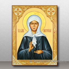 Икона Матрона блаженная с орнаментом, миниатюра № 28