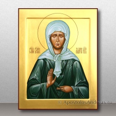 Икона Матрона Московская с золочением фона, миниатюра № 31