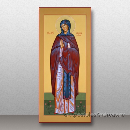 Рукописная икона Мелания Старшая, преподобная