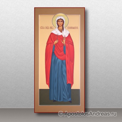 Рукописная икона Ника Коринфская, мученица