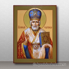 Икона Николай Мирликийский, чудотворец, миниатюра № 13