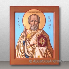 Икона Николай Мирликийский, чудотворец, миниатюра № 23