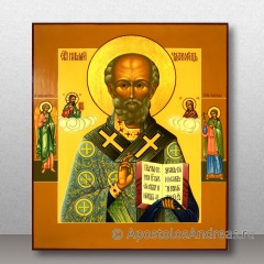 Икона Николай Мирликийский, чудотворец, миниатюра № 27