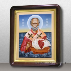 Икона Николай покровитель моряков, в киоте, миниатюра № 56