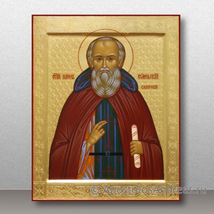 Рукописная икона Павел Комельский (Обнорский), преподобный