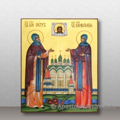 Икона Петр и Феврония Муромские, чудотворцы, миниатюра № 10