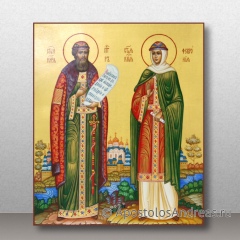 Икона Петр и Феврония Муромские, чудотворцы, миниатюра № 12