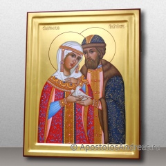 Икона Петр и Феврония Муромские, чудотворцы, миниатюра № 24