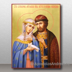 Икона Петр и Феврония Муромские, чудотворцы, миниатюра № 26