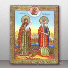 Икона Петр и Феврония Муромские, чудотворцы, миниатюра № 2