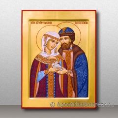 Икона Петр и Феврония Муромские, чудотворцы, миниатюра № 32
