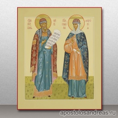 Икона Петр и Феврония Муромские, чудотворцы, миниатюра № 3