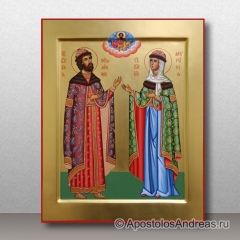 Икона Петр и Феврония Муромские, чудотворцы, миниатюра № 6